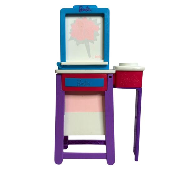 Barbie I Can Be an Art Teacher 2010 Mattel Doll Color Change Paint Easel - Picture 1 of 7